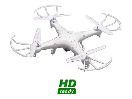 Drone con telecamera HD + videoregistratore SD