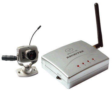 Microtelecamera wireless senza fili con microfono e ricevitore