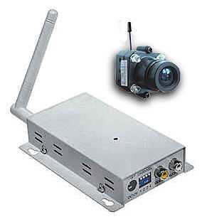 Microtelecamera wireless senza fili infrarossi con audio e ricevitore