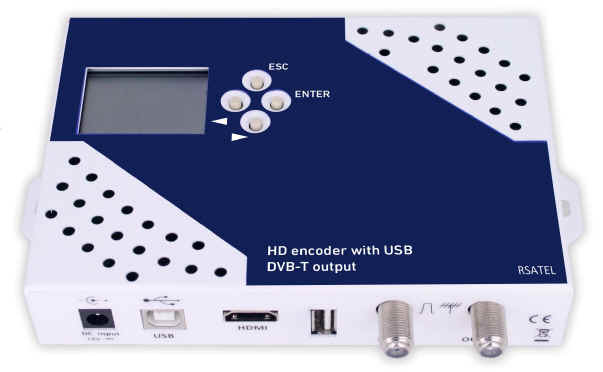 Modulatore DVB-T HD per TV digitale terrestre alta definizione ingresso HDMI 720p 1080p