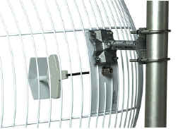 Antenna parabola 2.4 GHz: particolare