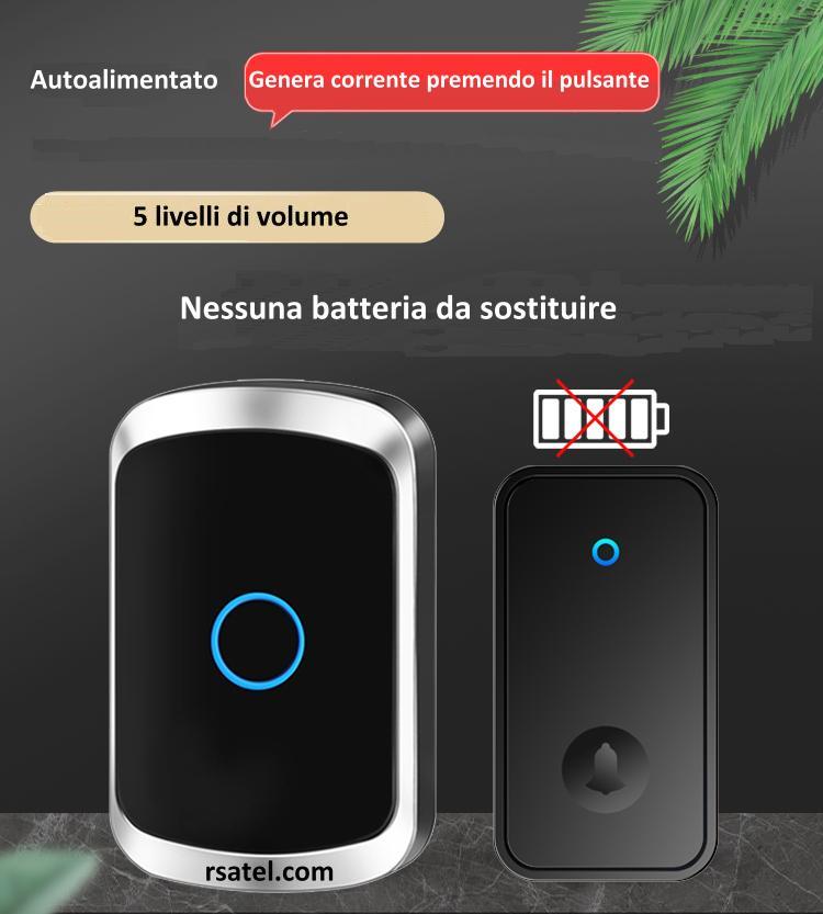 Campanello senza fili elettrodinamico senza pile