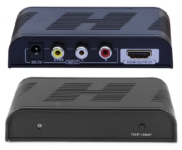 Convertitore da video audio analogico RCA a HDMI 1080p + upscale