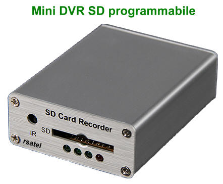 Videoregistratore DVR SD programmabile per autoveicoli