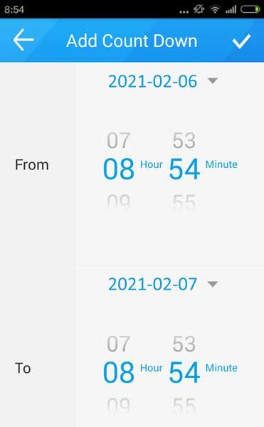 App per presa wifi Android - Count Down
