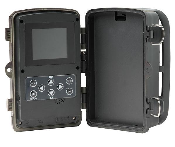 Fototrappola infrarossi GSM GPRS mimetizzata: pulsanti di comando