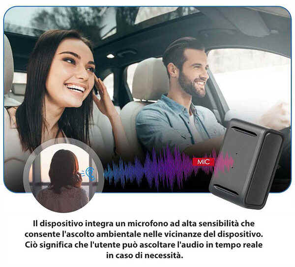 GPS con microfono ambientale