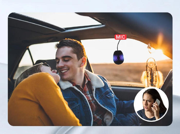 Tracker GPS con microfono spia