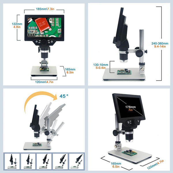 Come funziona il microscopio digitale 1200X con display