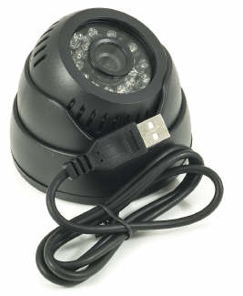 Telecamera dome infrarossi + videoregistratore SD