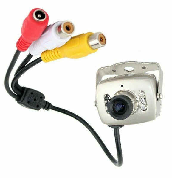 Microtelecamera con led IR invisibili al buio e microfono