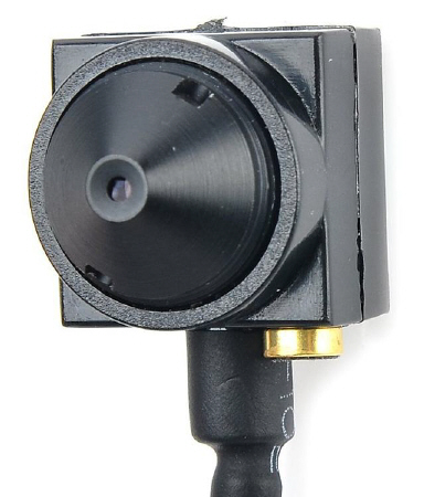 Microtelecamera spia lente invisibile + microfono