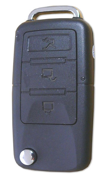 Microtelecamera occultata in una chiave telecomando per auto + videoregistratore