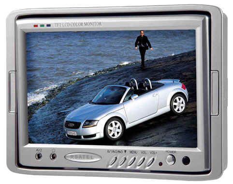 Monitor LCD 7 pollici 3 ingressi video