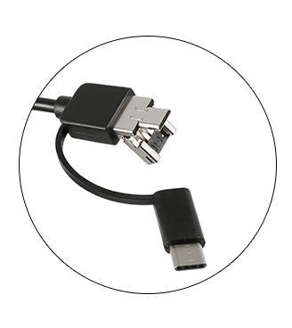 Connettori USB, miniUSB e USB-C