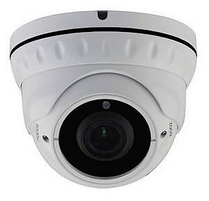 Telecamera dome varifocale infrarossi alta definizione 2 Mpx 1080 p multistandard 4 in 1: AHD CVI TVI CVBS analogico + zoom 2-12 mm