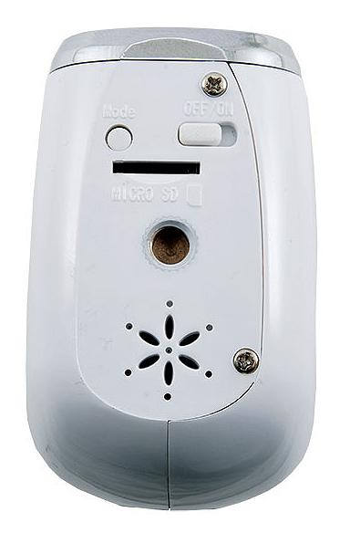 Telecamera WIFI infrarossi con registratore SD motion detection - Interruttore e slot memoria
