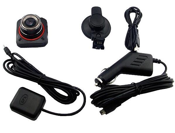 Telecamera Dash Cam per auto con registratore monitor GPS - Kit completo