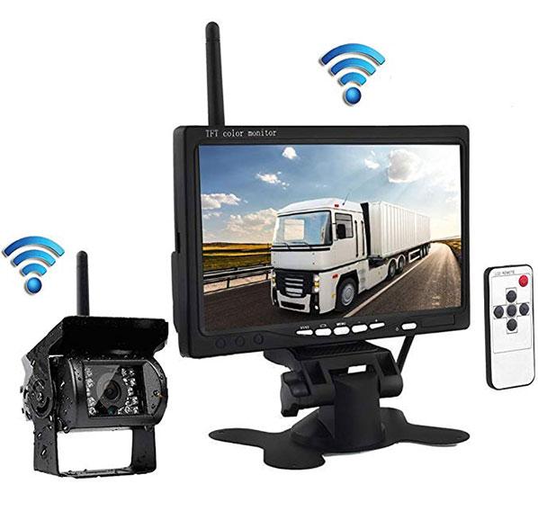 Telecamera posteriore wireless senza fili per auto camion tir roulotte + monitor