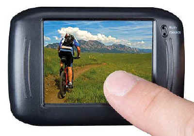 Sport camera HD, dettaglio del monitor LCD