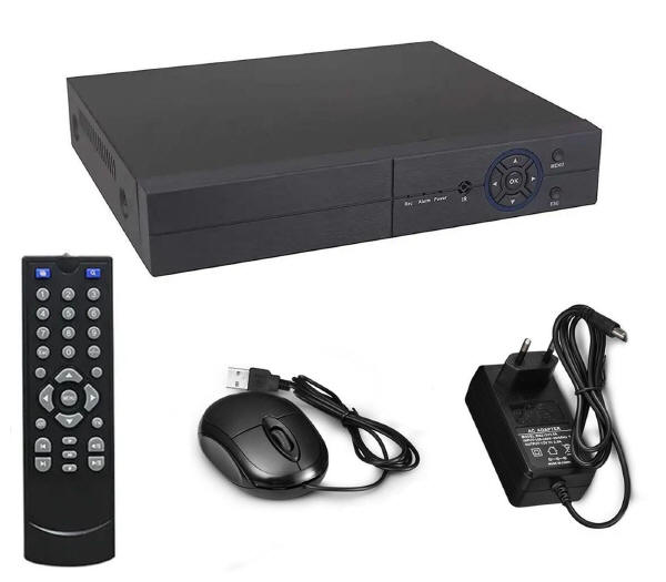 Kit DVR NVR con mouse e telecomando